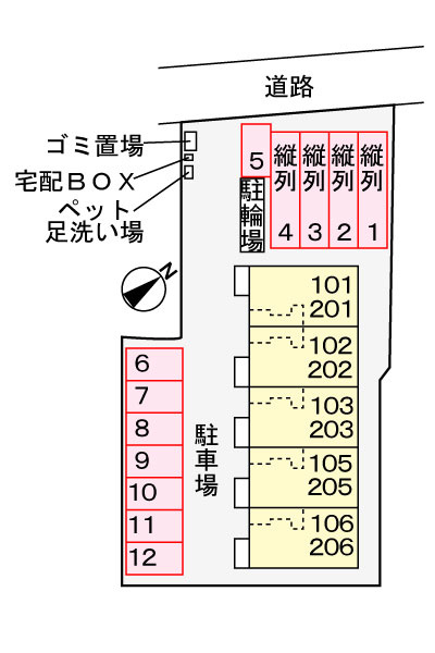 セイバリーＫⅣの駐車場