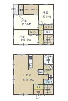 【間取り】 | 野洲市冨波甲　中古戸建