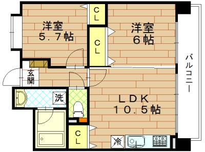 ベリエ茶五の間取り