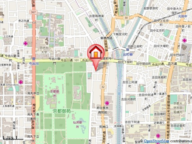 ベリエ茶五の地図