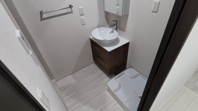 【洗面所】 | フジパレス北公園３番館 | 室内に洗濯機置き場が置けます