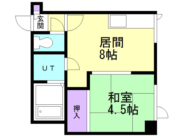 コーポ北栄の間取り