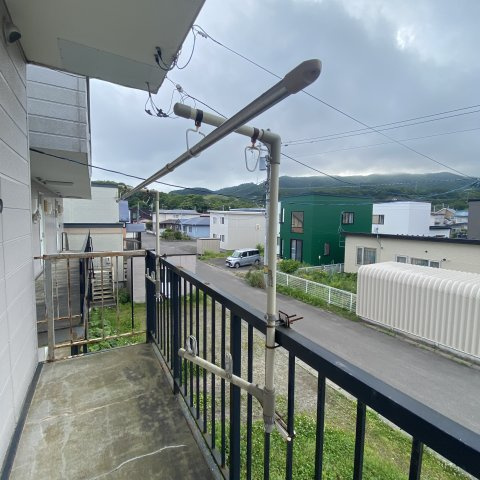 三和アパートのバルコニー