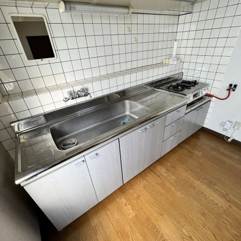 住吉アパートのキッチン|お料理しやすいキッチンです