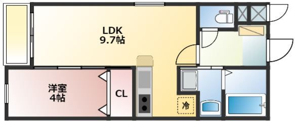 メテオール久留米本町の間取り