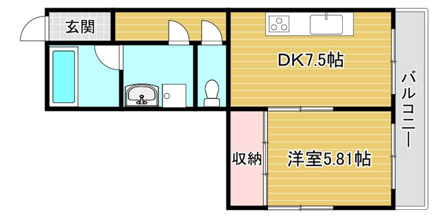 【間取り】 | サンマルコ壱番館 | 間取りです
