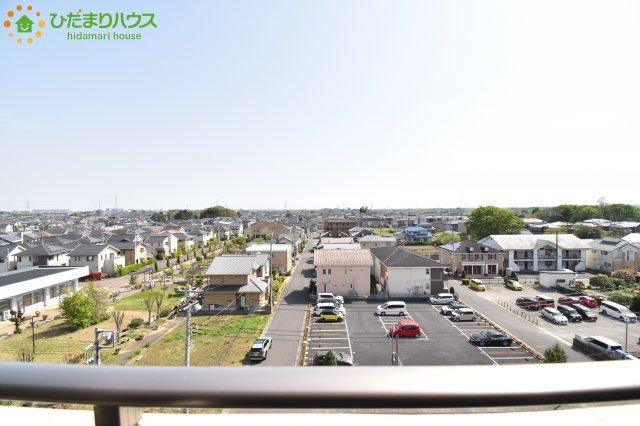 ベルドゥムール北鴻巣の展望|南向きのバルコニーでお洗濯物がよく乾きます☆彡