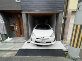 大東市北条4丁目中古戸建ての駐車場