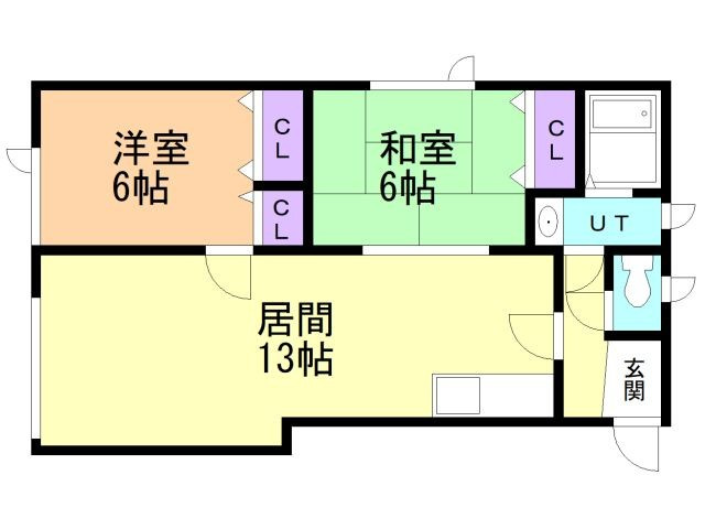 コーポＫ１の間取り
