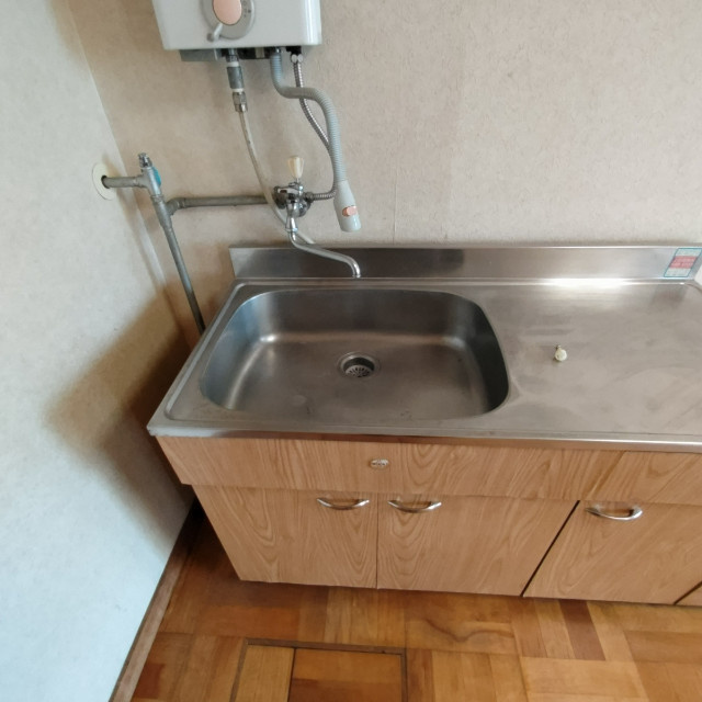 登別マンションの洗面所