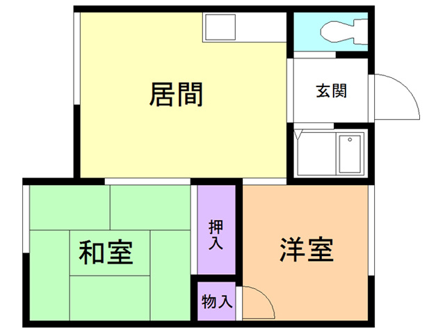 学）サンハイツの間取り
