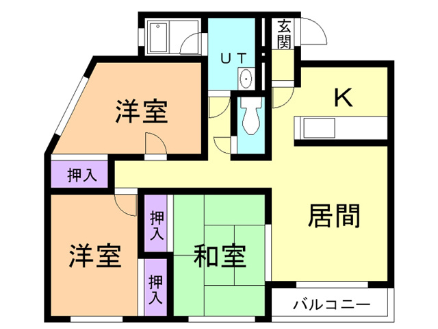 アラモードＳ・Ｋの間取り