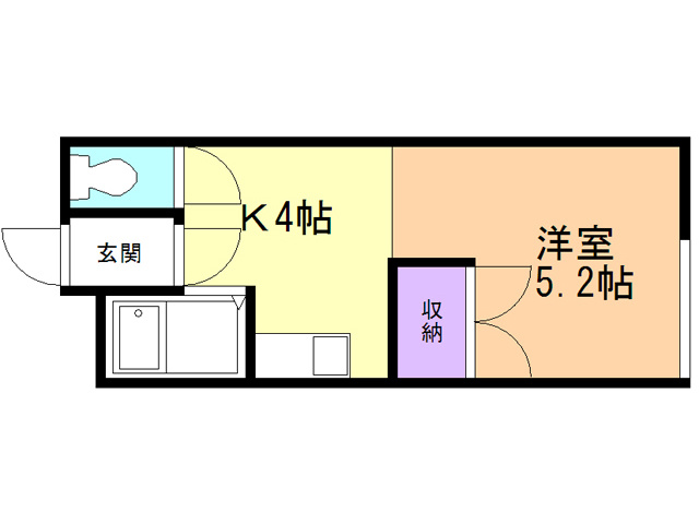 コーポ室本の間取り
