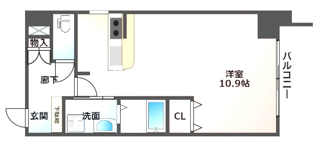 BRAVI上本町（ブラービ上本町）　BRAVI不動産の間取り|【BRAVI上本町】間取り
