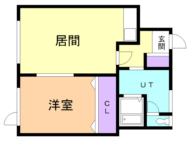 大昭ハイツ若山の間取り