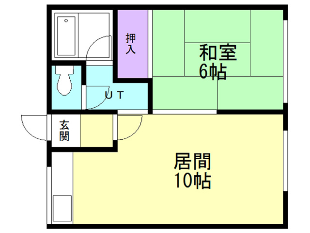 シティハイムまつみやの間取り