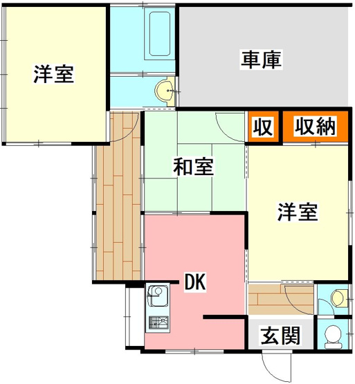 【間取り】 | 小竹町勝野戸建て