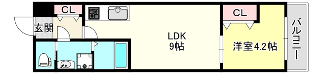 【間取り】 | H-maison大蓮北