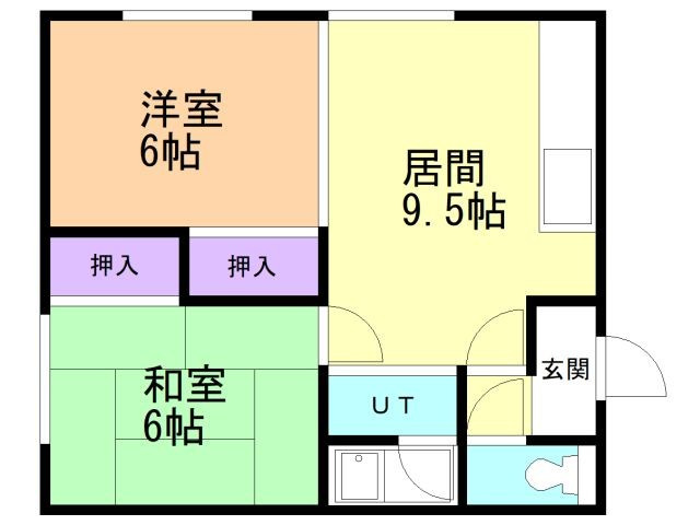フルタコーポの間取り