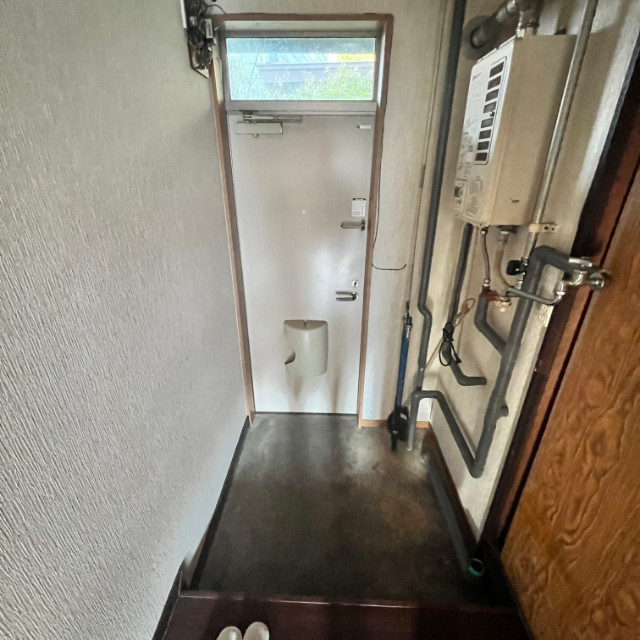 永井アパートのバルコニー