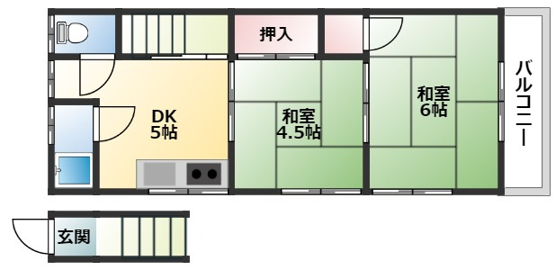 さつき荘の間取り