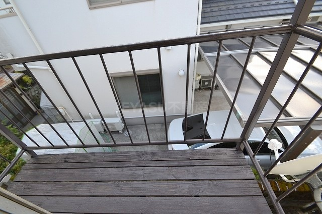 さつき荘のバルコニー
