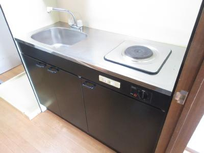 ブランバール２４のキッチン|電気コンロ1口