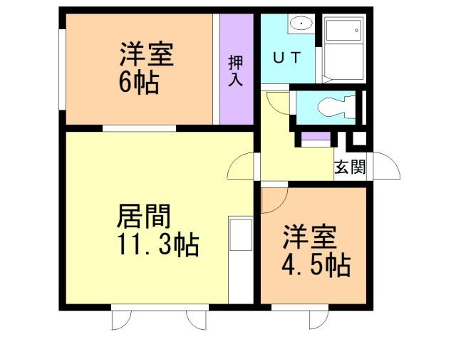ハイツKIMURAの間取り