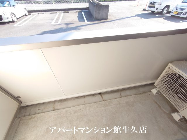 ハーヴェストヒルＡのバルコニー