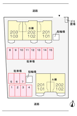 【駐車場】 | プロムナードＢ | 駐車場