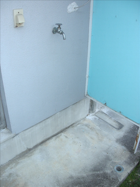 美芳ハイツの内装|洗濯機置き場