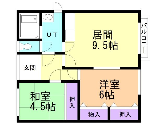コーポ宮川の間取り