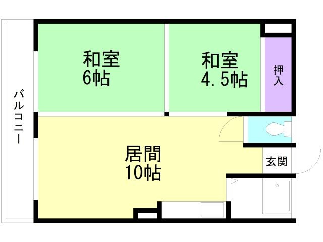 コーポ原田の間取り