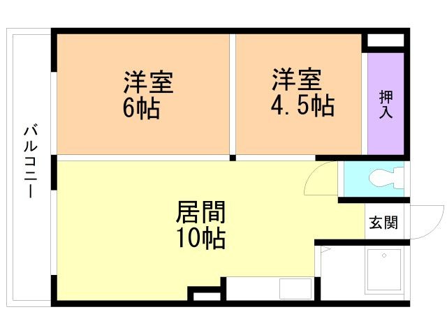 コーポ原田の間取り