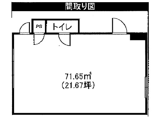 栗東市安養寺２丁目の店舗一部の間取り
