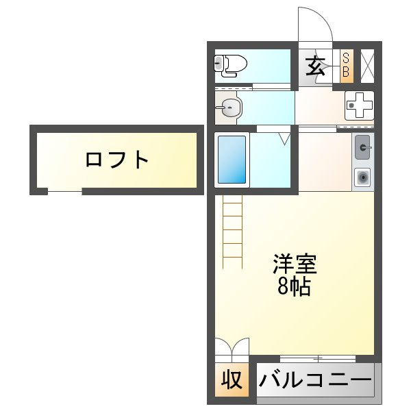 プルス新北野の間取り