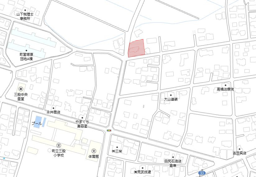北諸県郡三股町大字樺山の売地の土地図