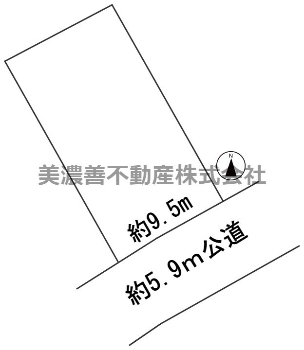 ６０１９７　岐阜市守口町土地の区画図