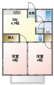 【間取り】 | コーポ青山　Ⅱ