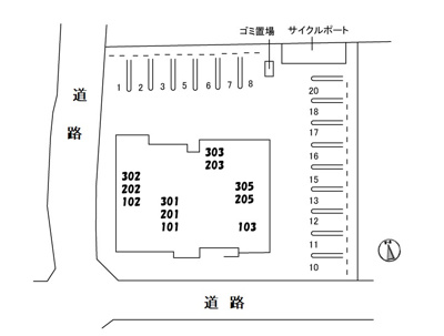 【区画図】 | シャーメゾンマヒナ