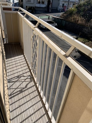 【バルコニー】 | サンライフ高屋　A | 南向き