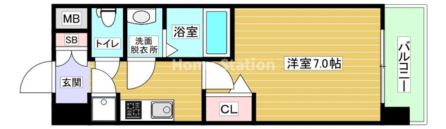 【間取り】 | レジュールアッシュ梅田ウエストゲート