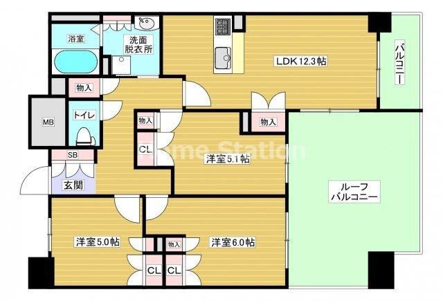 【間取り】 | セイシア大拓26