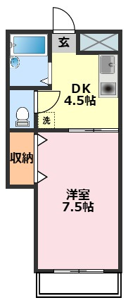 ハイムまことB棟の間取り