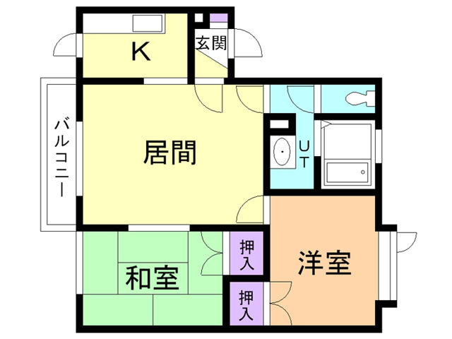 シオンハイツⅠの間取り
