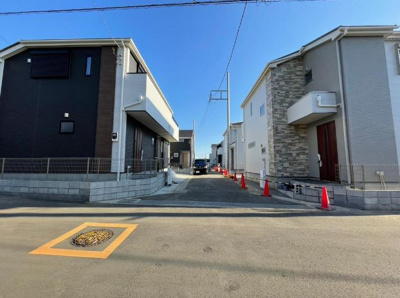 【前面道路含む現地写真】 | 茅ヶ崎市甘沼全9棟　新築　No.9