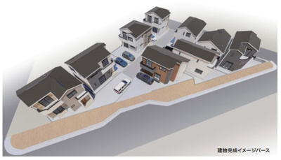 【外観パース】 | 茅ヶ崎市甘沼全9棟　新築　No.9