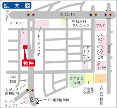 【地図】 | ウィング21戸頭 | 連携あり任意