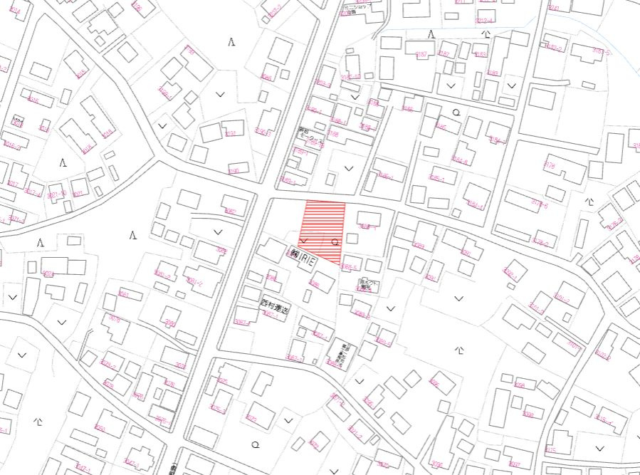 都城市下水流町の売地の土地図