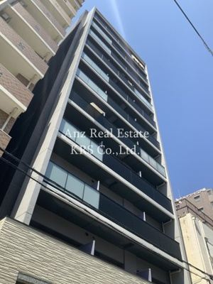 【外観】 | ジアコスモ江戸堀パークフロント | 都市部に映えるスタイリッシュな外観のマンションです♪